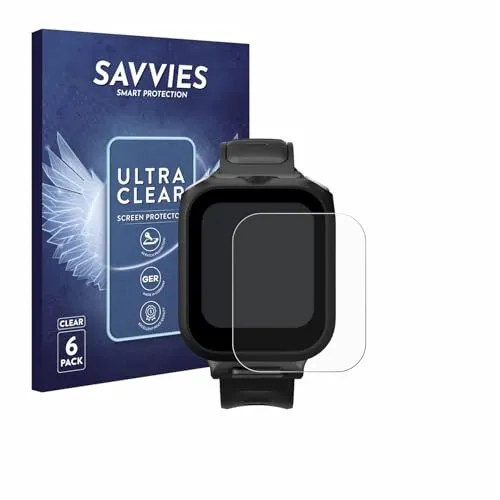 Savvies 6 Stück Schutzfolie für Insta360 GPS preview remote Built-In Mic Displayschutz-Folie Ultra-Transparent