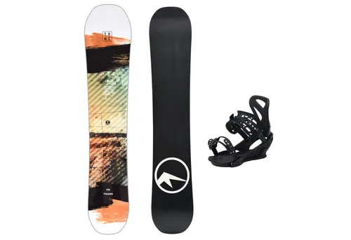 Trans Snowboard FR 139 cm Weiss + Team Pro M Bindung in weiß von F2
