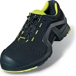 Uvex Sicherheitshalbschuh 8514 S1P, Schwarz/Lime, 49 EU - Damen Industrie & Handwerk Schuhe, Schutzklasse S1P mit ESD-Vorgabe, metallfreier Zehenschutz und außergewöhnlichem Tragekomfort dank atmungsaktiver Materialien.