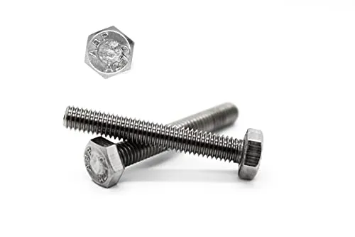 Stück Sechskant Schrauben M6x45 mm - DIN 933 - A2 Edelstahl - Vollgewinde - V2A – Sechskantschrauben (10, M6x45 mm) 10