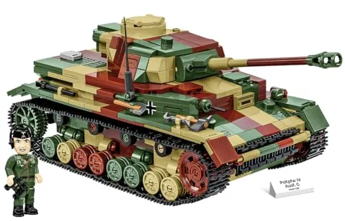 COBI PzKpfw IV Ausf. G - 2592 - Konstruktionsspielzeug Komplette Sets & Packs, fördert Kreativität und Feinmotorik, ideal für Kinder ab 3 Jahren