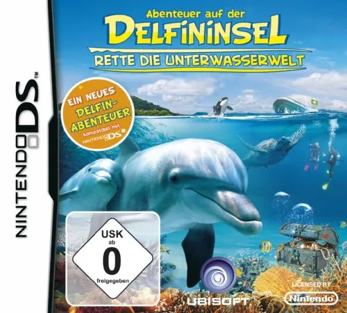 Abenteuer auf der Delfininsel - Rette die Unterwasserwelt - Games: Entdecke 8 atemberaubende Unterwasserwelten und schütze 50 verschiedene Meeresbewohner in diesem spannenden Nintendo DS Spiel!