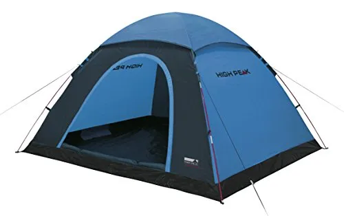 High Peak Kuppelzelt Monodome XL, 4-Personen Campingzelt mit Hochentlüftung - Robustes Igluzelt für 4 Personen, wasserdicht mit 1500mm Wassersäule und Wannenboden für optimalen Schutz vor Nässe. Ideal für Camping und Festivals.