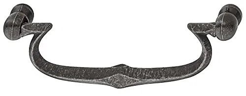 Gedotec Design Möbelgriff antik Schrank-Knopf Retro | Schrankgriff Vintage | ELISABETH | Möbelgriff Used-Look matt | Design-Griff 107 mm | 1 Stück - Möbel-Knauf zum ziehen inkl. M4 x 25 Möbelschrauben