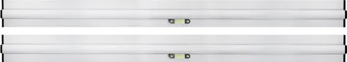rabo Grundschienensatz (2 Stk) - 250 cm Länge Griffmulde für optimales Verlegen 100 mm breite Auflagefläche für maximale Stabilität