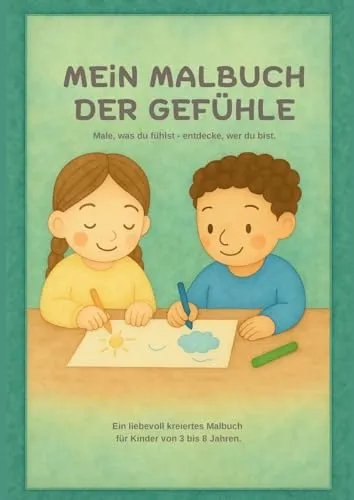 Mein Malbuch der Gefühle: Gefühle entdecken, benennen & verstehen für Kinder von 3 bis 8 Jahren