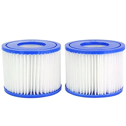 Mallez Ersatzfilter für Bestway Filterpatrone VI für Lay-Z-Spa, SaluSpa 90352E, Filter Ersetzt die Originalkartusche für Whirlpool, Miami, Vegas, Monaco, Madeira, 2 Filters