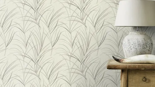 3,15 €/qm / Rasch Tapete Rock n Rolle 540642 Floral Blätter Creme Taupe Braun