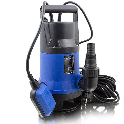 Tauchpumpe Brunnenpumpe Gartenpumpe 750 Watt BITUXX - Wasserpumpen für Schmutzwasser, 750 Watt Leistung und selbstansaugend, ideal für Bewässerung und Entwässerung im Garten.