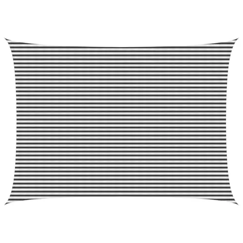vidaXL Sonnensegel Anthrazit und Weiß 5 x 6 m HDPE