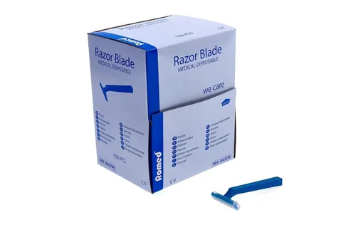 Romed Einwegrasierer einschneidig blau unsteril