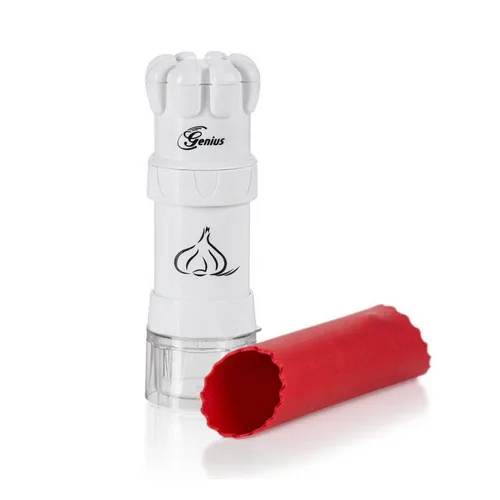 Genius Knoblauchschneider G5 19143 - Küchenutensilien, innovativer Knoblauchschneider, der schneidet statt presst und die wertvollen Inhaltsstoffe erhält – ideal für einfaches Würzen!