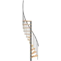 Minka Spindeltreppe Suono Smart Buche Grau 140x78 cm