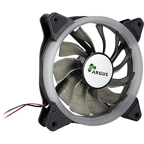 INTER-TECH ARGUS RS-051 RGB CARCASA DEL ORDENADOR VENTILADOR 12 CM NEGRO, Schwarz