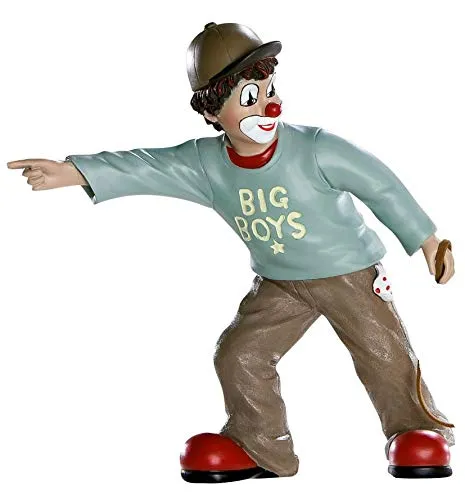 GILDE Dekofigur Clown Big Boy groß - 16 cm - Figuren & Skulpturen, aus 100% Kunstharz für langlebige Deko und fröhliche Akzente in Ihrem Zuhause.