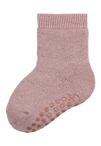 Sterntaler ABS Socken aus Wolle - Kinder Stoppersocken mit Innenfutter - ABS-Motiv auf Sohle - Krabbelsöckchen - Baby und Kinderstrümpfe, puderrosa, Größe 24