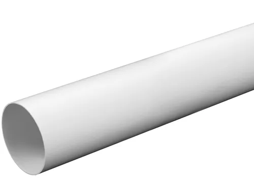 Lüftungsrohr PVC Rundrohr 100 mm x 50cm Leitung Profi Abluft Lüfter Starr Weiß