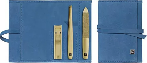 Zwilling TWINOX Gold Edition - 4-teiliges Nagelpflege Set - Nagelpflegeinstrumente Set in edlem Gold mit pvd Beschichtung, enthält Nagelfeile, Nagelknipser und Pinzette für perfekte Maniküre und Pediküre.