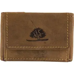 Greenburry Vintage original Minibörse brown - Portemonnaies – Handgefertigte Minibörse aus hochwertigem Rindleder im modernen Used-Look, ideal für Minimalisten und perfekt für jede Tasche.