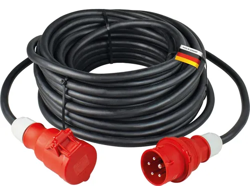as-Schwabe Verlängerungskabel 61205, 5m, CEE 400 V, 16 A in rot von as - Schwabe