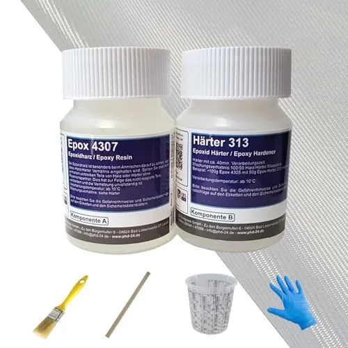 DD Composite Reparatursets Epoxidharz mit Härter und Zubehör - Epoxidkleber für starke Reparaturen an Fahrzeugen, Booten und Modellen. Mit hochwertigem Epoxidharz und praktischem Zubehör für vielseitige Anwendungen.