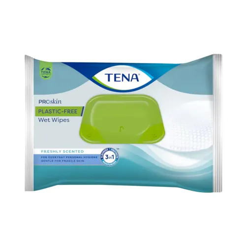 TENA ProSkin plastic free Feuchttücher XL Packung 48 Stück