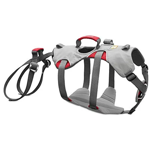 RUFFWEAR® Hundegeschirr DoubleBackTM - Hellgrau, Rot - Weiteres Autozubehör für Kletterabenteuer: Das RUFFWEAR® Hundegeschirr DoubleBack™ bietet Sicherheit und Komfort beim Heben und Abseilen für abenteuerliche Hundebesitzer.