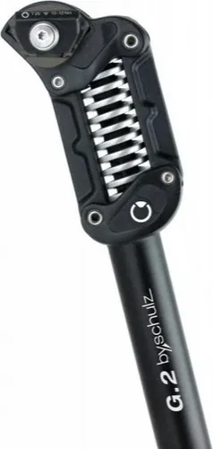 by.Schulz G.2 Parallelogramm gefederte Sattelstütze LT 31,6 - Sattelstützen mit parallelogramm gefederter Technologie für optimalen Komfort und Unterstützung bei einem Gewicht von 100-130 kg, ideal für anspruchsvolle Fahrer.