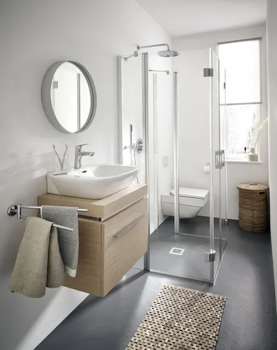 Kermi LIGA U-Form-Duschkabine mit Pendel-Falttüren