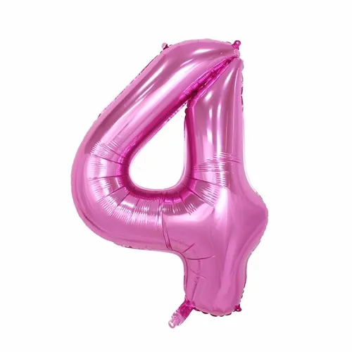XL Folienballon 80 cm Zahl 0-9 Pink Rosa Party Nummer groß Geburtstag Luftballon