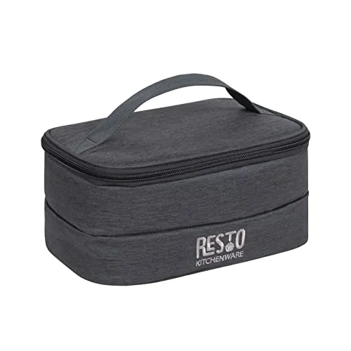 RESTO 5502 Bequeme Faltbare Kühltasche klein 3,5 L - isolierte Lunchtasche, auslaufsichere Thermotasche, Isoliertasche Lunchbox für Picknick, Strand, Auto, Büro, Reise