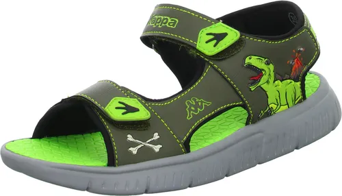 Kappa Sandale mit cooler Blinkfunktion 34 EU - Wanderschuhe in Größe 34, grün mit sportlichem Design und einzigartiger Blinkfunktion, ideal für aktive Kinder.