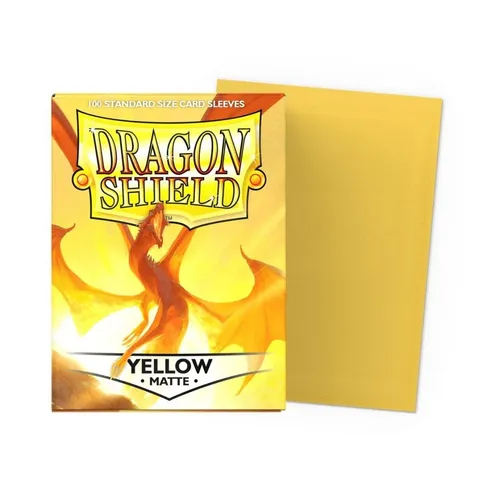 Dragon Shield Standard Size Matte Sleeves (100) Yellow