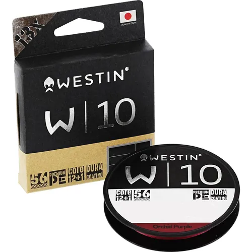 Westin W10 13 Braid Orchid Purple 135m - Angelschnur, 13-fach geflochten für maximale Festigkeit und Abriebfestigkeit, ideal für präzise Würfe und Spinnangeln.