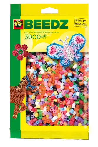 SES Creative Beedz Bügelperlenmix Basic 3000 Stück