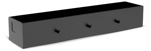 COZZE Outdoor-Küche Universalregal 60x10x13 cm, schwarz - Halten Sie Ihre Outdoor-Küche organisiert mit dem COZZE Universalregal. Robustes Design aus verzinktem Stahl, ideal für Gewürze und Utensilien. Flexibel einsetzbar an verschiedenen Grillstationen.