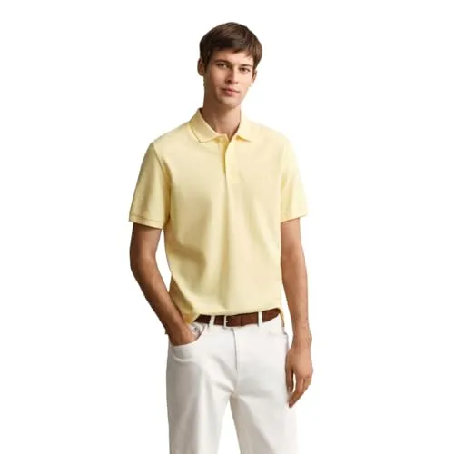 GANT 2 Tone SS Polo - Stilvolles Kurzarmhemd - Elegantes Polo-Shirt mit zweifarbigem Design, ideal für Freizeit und entspannte Anlässe. Hochwertige Verarbeitung sorgt für Tragekomfort.