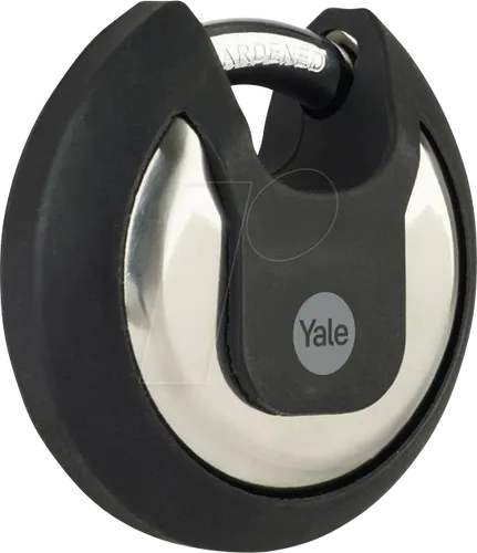 Yale Y130B/70/116/1 Vorhängeschloss - Maximale Sicherheit mit Edelstahl und Schutzhülle - Vorhängeschloss mit 70 mm aus laminiertem Stahl, perfekt für den Außeneinsatz. Schützt zuverlässig Garagen und Gartenhäuser mit hohem Korrosionsschutz.