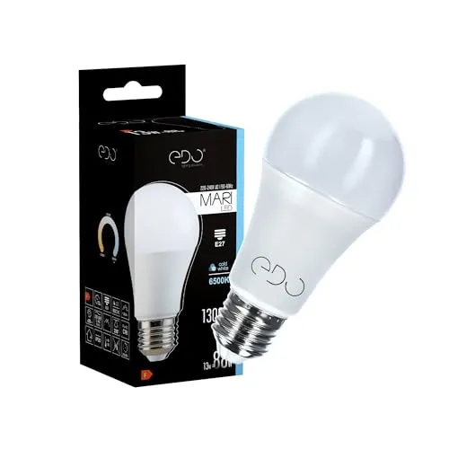EDO MARI LED Glühbirne Lampe für E27 Sockel LED-Lampe Sparlampen E27 13 Watt 6500 K Kaltweiß Energiespar Glühbirne 1300 Lumen LED-Leuchtmittel Nicht Dimmbar Energiesparlampe 220-240 V AC