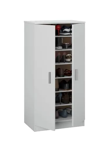 habeig Schuhschrank 7813O, weiß in weiß von habeig