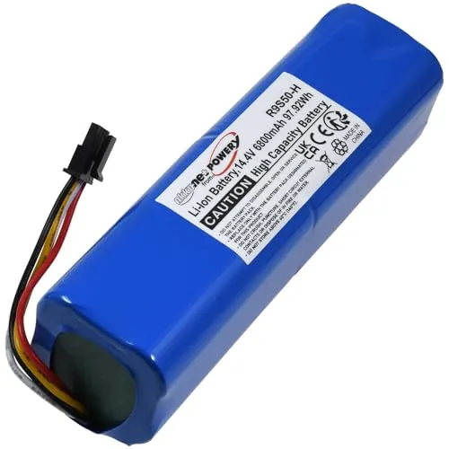 akku-net Powerakku für Dreame D10s - 14,4V Li-Ion, hohe Kapazität 6800mAh für lange Reinigungseinsätze und einfache Handhabung