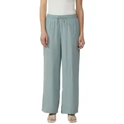 Leinenhose mit Gummizug, Gr. 44 - Lind Green - 8-Hosen: Leichte Leinenhose von QS für Frauen, ideal für vielseitige Outfits. Hohe Leibhöhe und weich fließende Viskosemischung sorgen für ein angenehmes Tragegefühl.