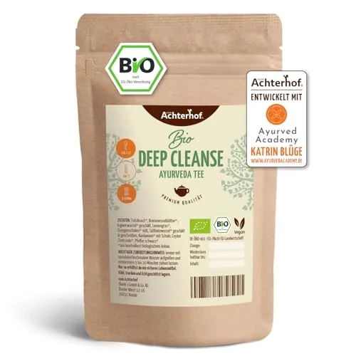 Ayurveda Tee Deep Cleanse Bio 100g | fein abgestimmte ayurvedische Zutaten | wohltuender Kräutertee | vom Achterhof