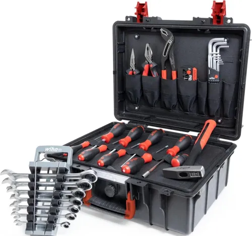 Wiha L Mechanic (1 Teile) (45256) - Werkzeugkoffer mit innovativer L-Mechanik, ideal für die professionelle Werkzeugaufbewahrung und Organisation in der Werkstatt.
