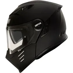 Simpson Darksome ECE 22.06 Klapphelm - Motorradhelm mit integrierter Sonnenblende, antiallergischem Innenfutter und kratzfestem Visier für optimalen Komfort und Sicherheit.