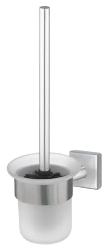 Trendline Toilettenbürstenhalter Edelstahl gebürstet Simple Cube - Toilettenbürsten & Toilettenbürstenhalter, elegantes Design aus gebürstetem Edelstahl für eine moderne Badezimmergestaltung.