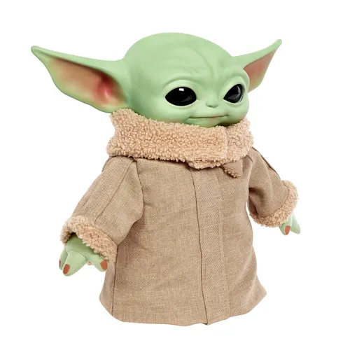 Mattel Disney Star Wars Grogu Plüschfigur - Weich- & Stoffpuppen: Interaktive Grogu Plüschfigur mit Geräuschen und Bewegungsfunktion, ideal für Star Wars-Fans ab 3 Jahren!