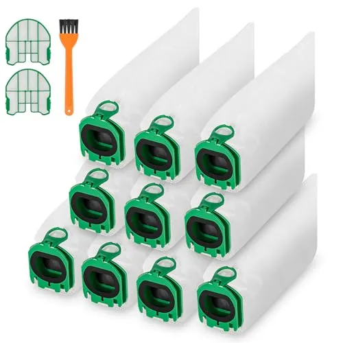 Stück Staubsaugerbeutel für Vorwerk Kobold VB100 Filtertüten Ersatz Beutel Zubehör Staubbeutel mit 2 Motorschutzfilter für Vorwerk Kobold VB100 VB 100 FP100 FP 100 Akku-Staubsauger 12