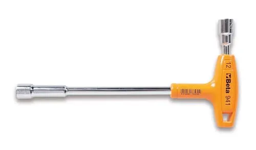 10-LLAVES DE PIPA HEX-POL CON MANGO 941 - Werkzeug-Set mit ergonomischem Griff für hohen Komfort und Drehmoment, ideal für metrische Sechskantbefestigungen. Praktisches Aufhängeloch für einfache Aufbewahrung.