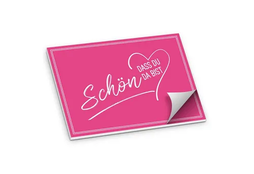 itenga Platzset ITENGA Tischset A3 Schön dass du da bist V2 pink